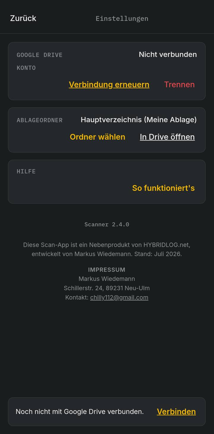 Einstellungen mit Verbindung erneuern